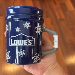 Limited Edition Lowe’s Bucket Ceramic Coffee Mug Holiday new